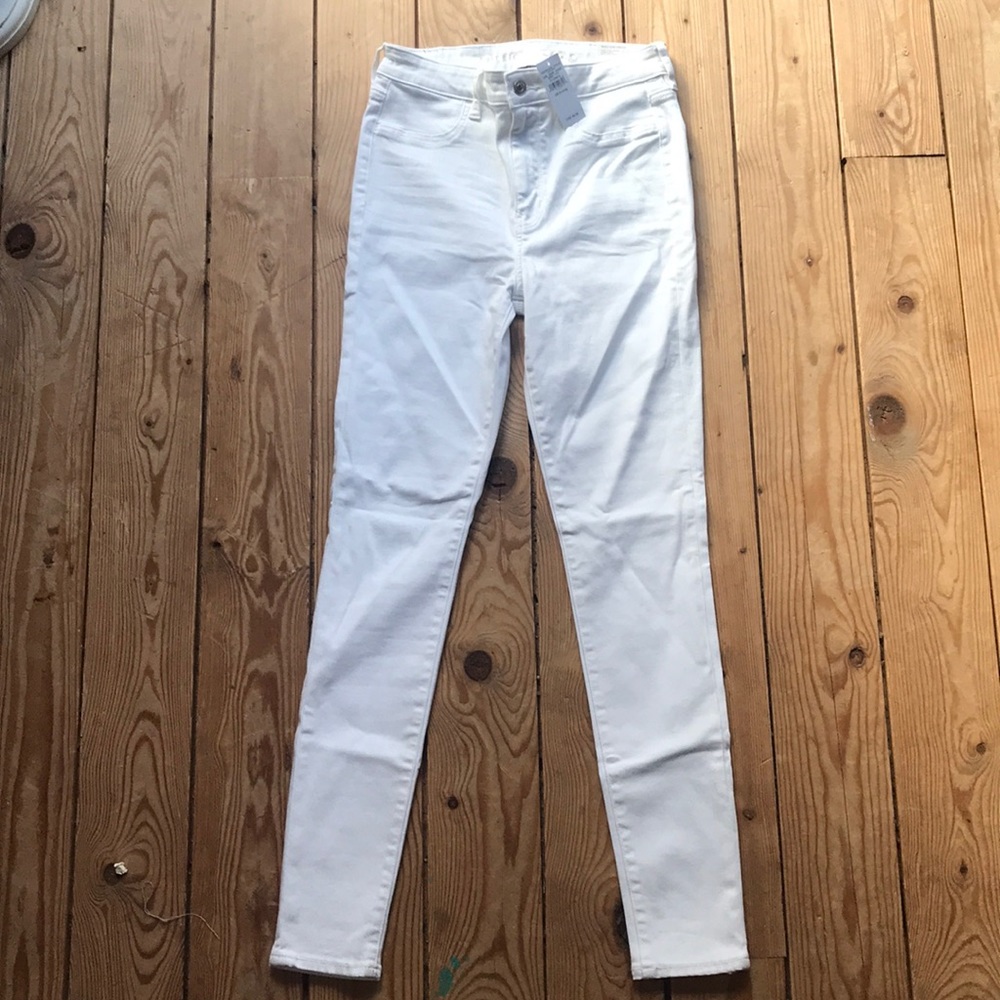 American Eagle White Jeggings